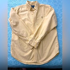 Ralph Lauren boys dress shirt, size 20, yellow